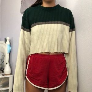 Cropped Knit Sweater